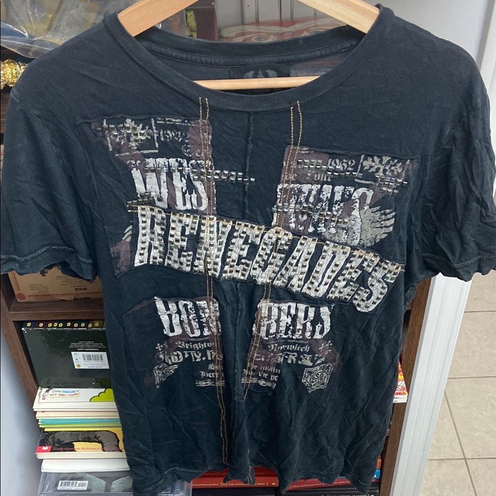 Y2K Salvage Renegades Distressed Graphic Tee